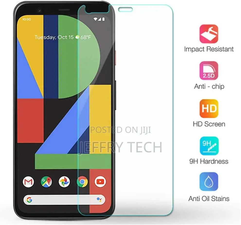 Google Pixel 4 Screen Protector Tempered Glass, (2pcs) High