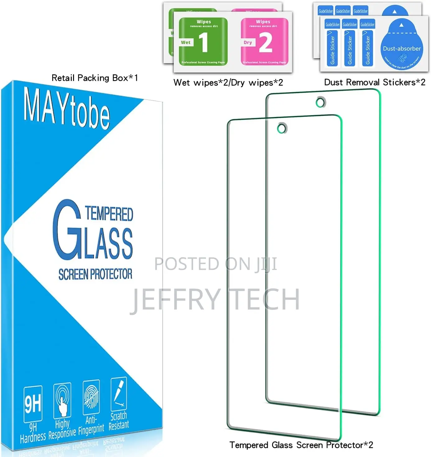 Google Pixel 7 Screen Protector Tempered Glass, Full Covera