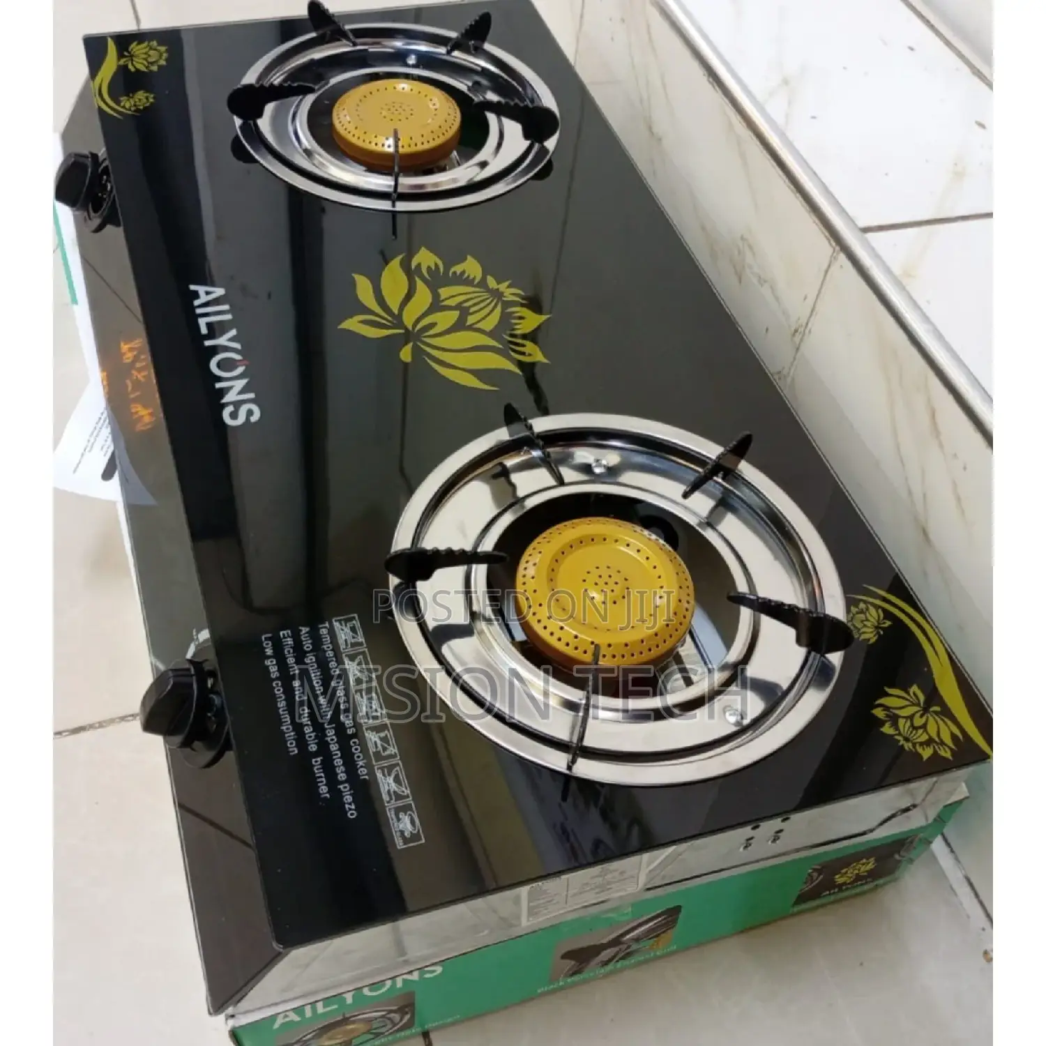 Ailyons 2 Burner Glass Top Cooker