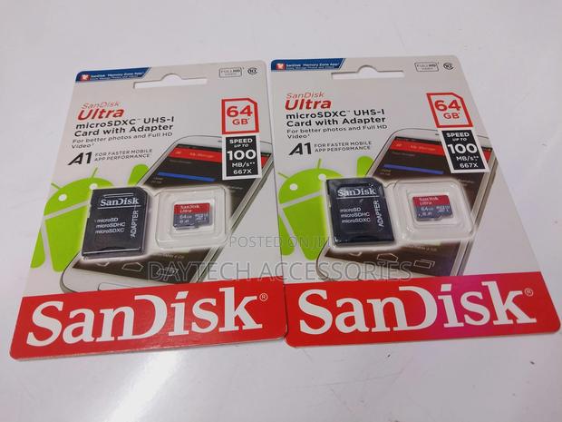 Sandisk Ultra A1 64gb Microsdxc Class 10 Uhs-1 Mobile Memory