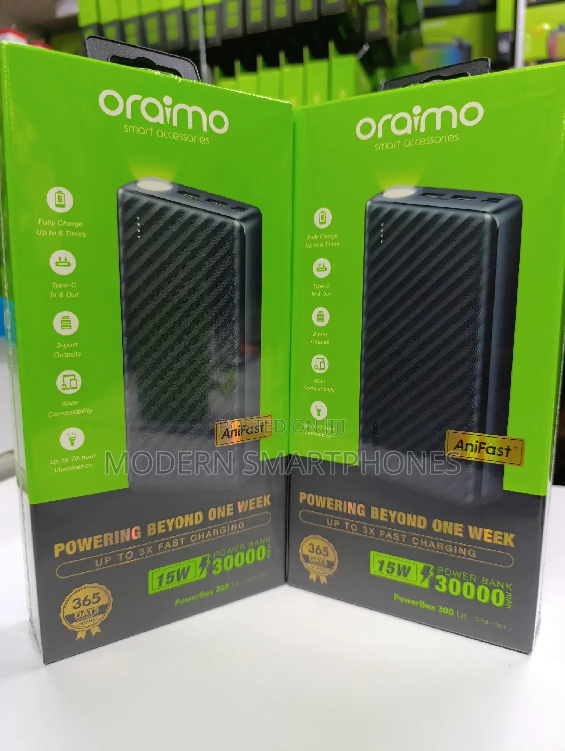 Oraimo 30,000mah Power Banks 15w Up To 3x Fast Charging