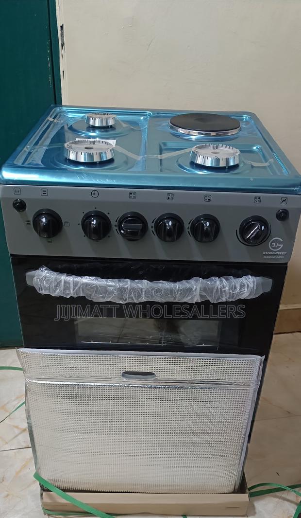 Cooker 3+1 Eurochef With an Electric Oven Standing Cooker .