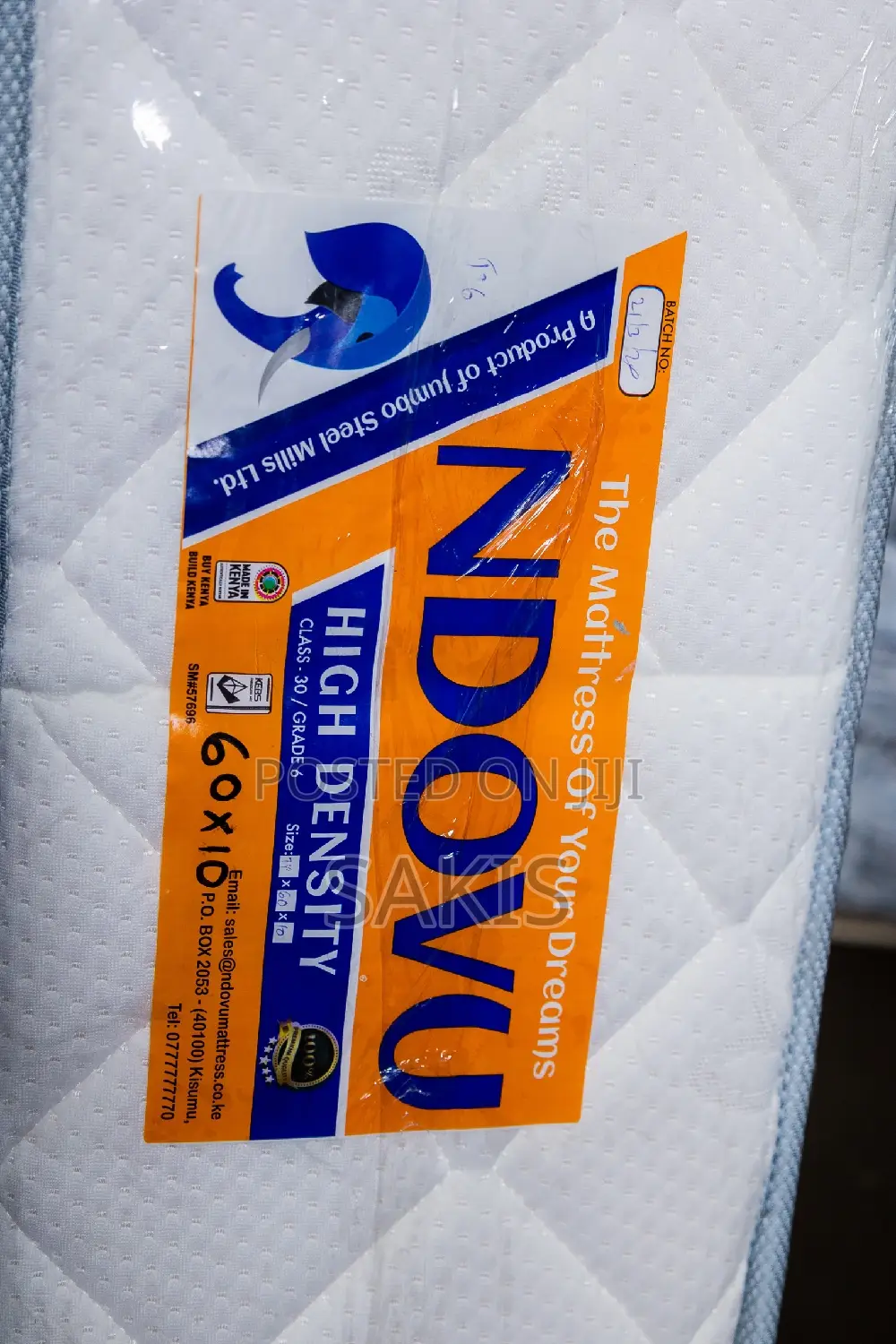 Attractive! 10inch 5 X 6 Ndovu Quilted Hd Mattresses.