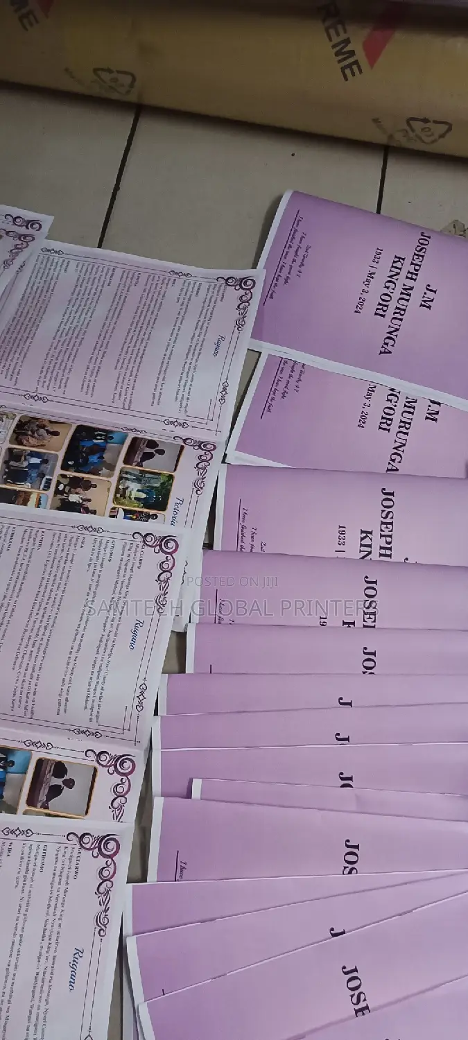 Eulogy Printing