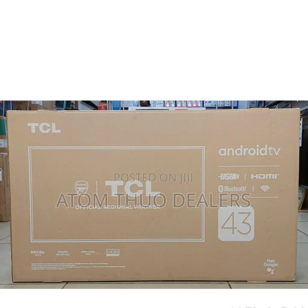 43 Inches TCL Frameless Smart Android Led,Tv Youtube Tv
