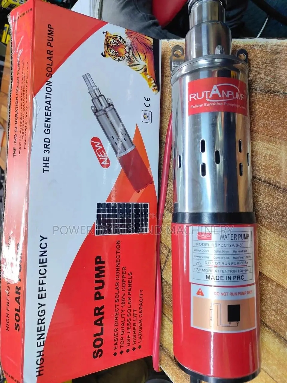 Rutan Solar Submersible Water Pump 24v 250w 50m Head