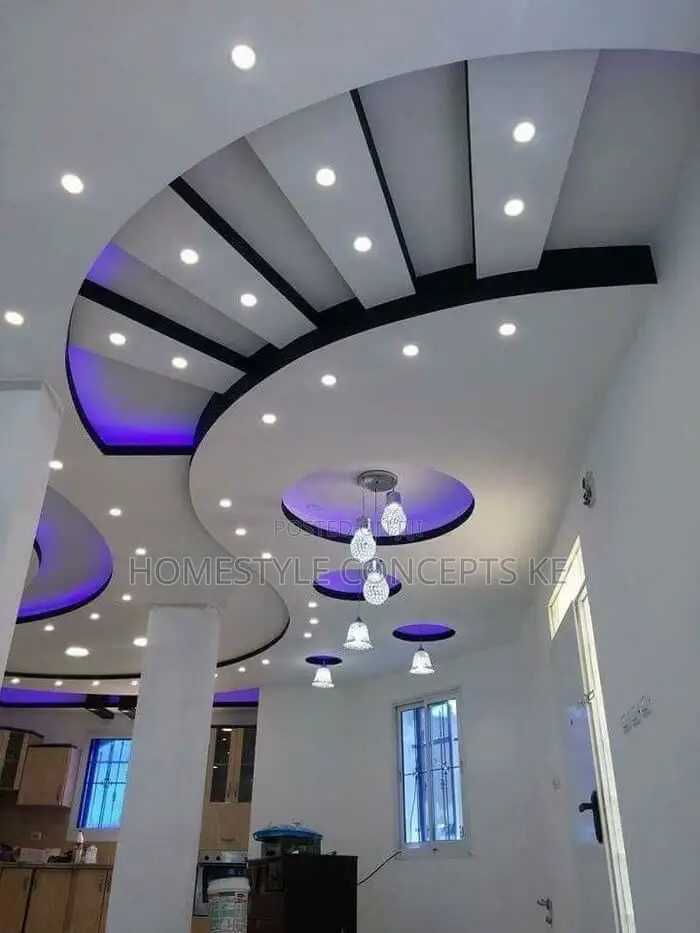 Modern Interior Design Gypsum Renovations and Ceiling