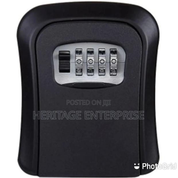 Key Lock Box Wall Mount Safe Security Storage Steel - thumbnail 2