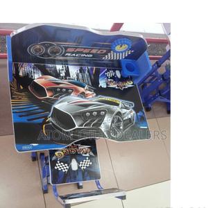 Blue Speed Racing Adjustable Kids Study Table Desk - thumbnail 2