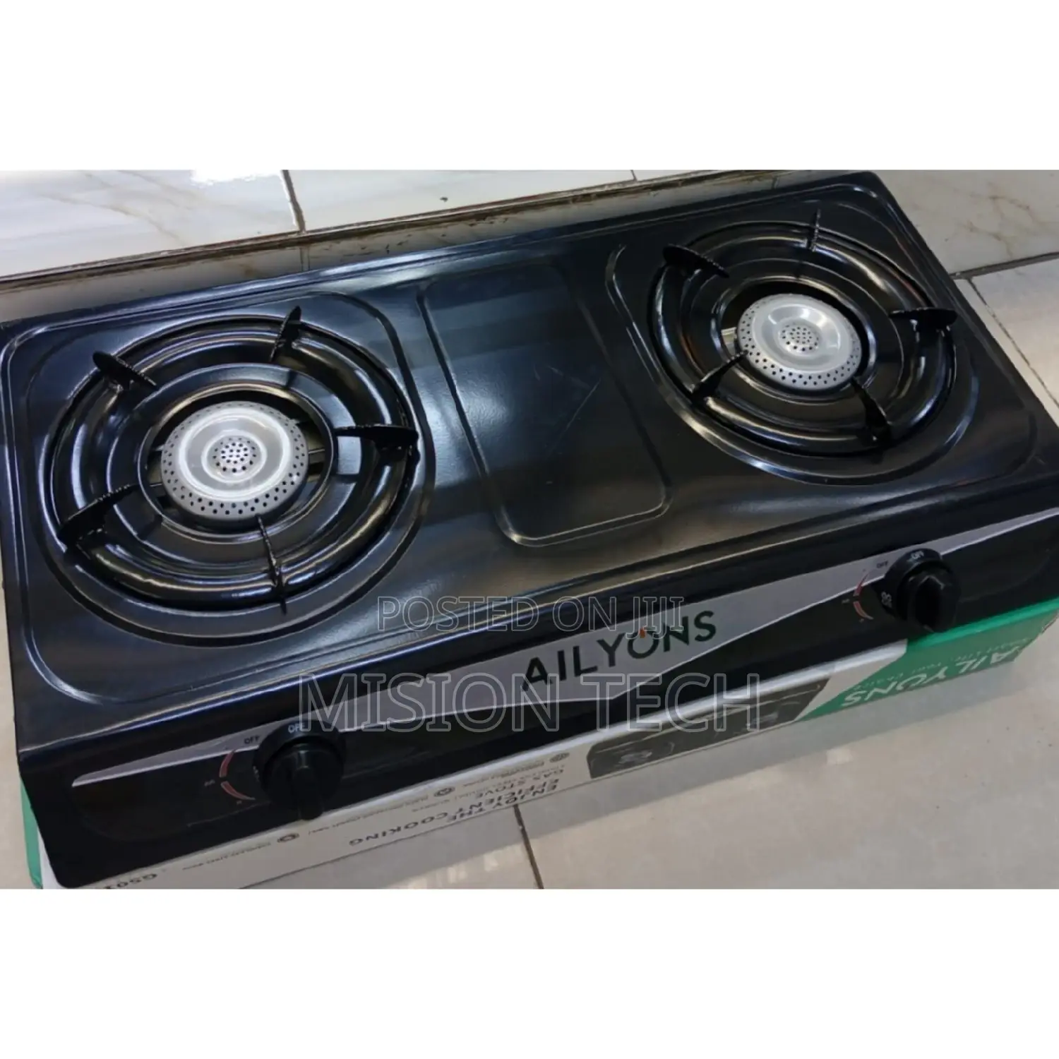 Quality AILYONS Stainless Steel Double Burner Gas Cooker