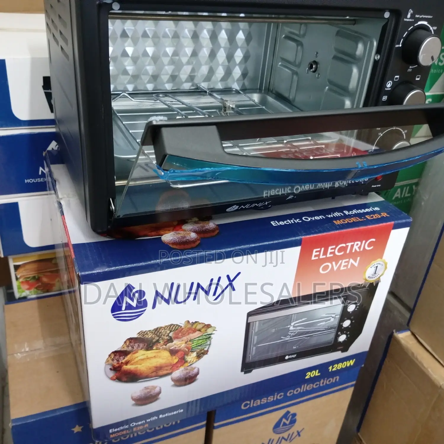 Nunix 20L Electric Oven With Grill (3 Knobs