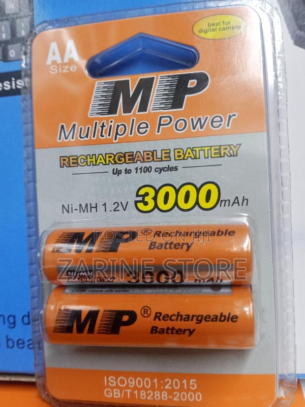 AA Rechargeable Batteries, Durable Double a Batteries - main view