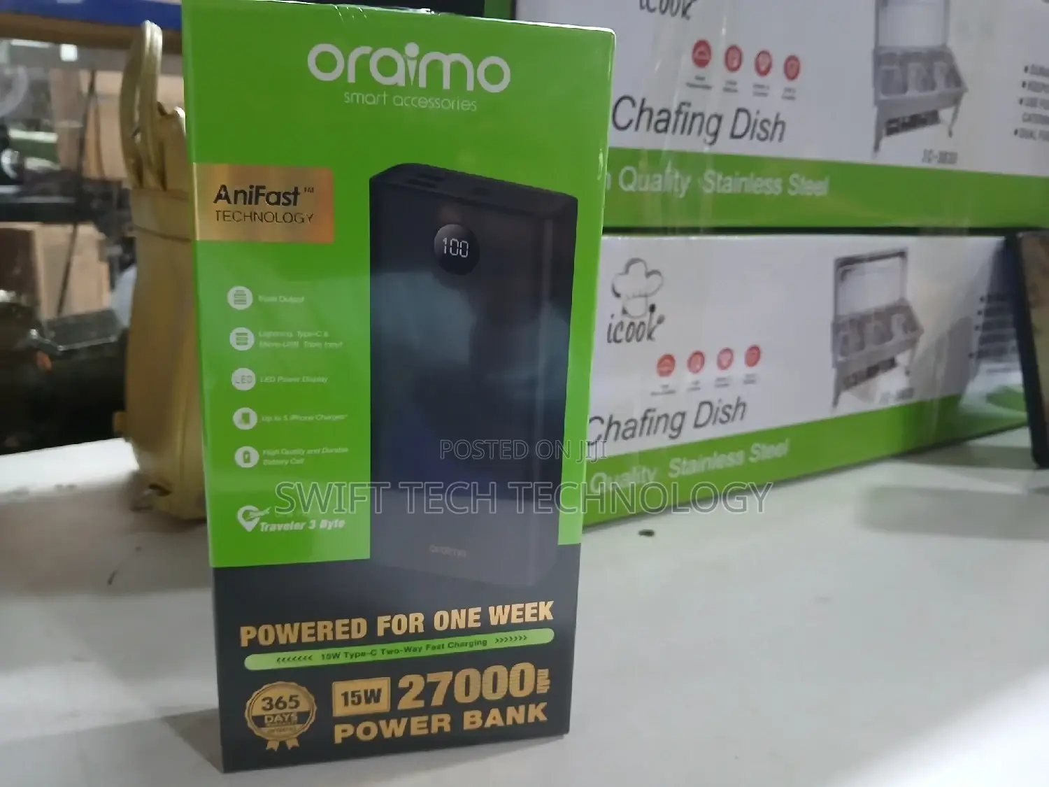Power Bank Oraimo Power Bank,27000 Mh ,Power Bank Amh