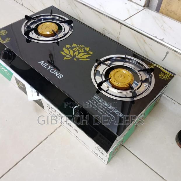 Ailyons 2 Burner Glass Top Gas Cooker