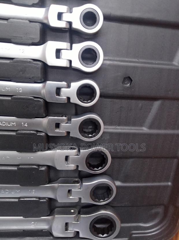 Ring Ratcheting Combination Flexi Wrench Kit