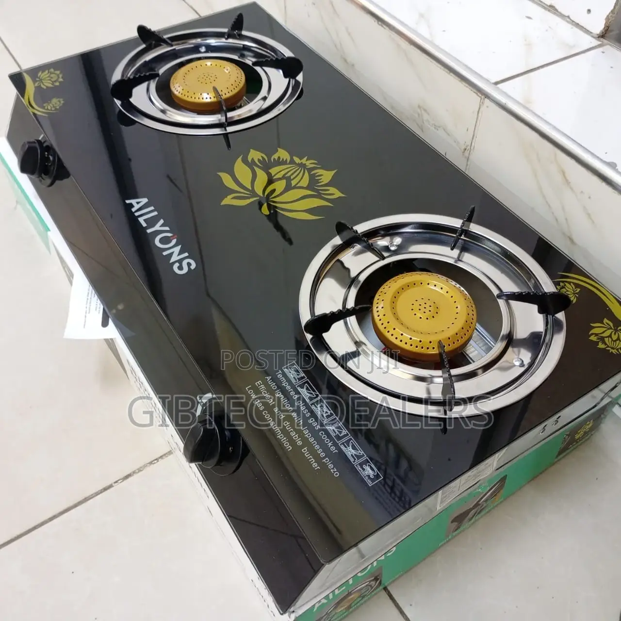 Ailyons 2 Burner Glass Top Cooker 