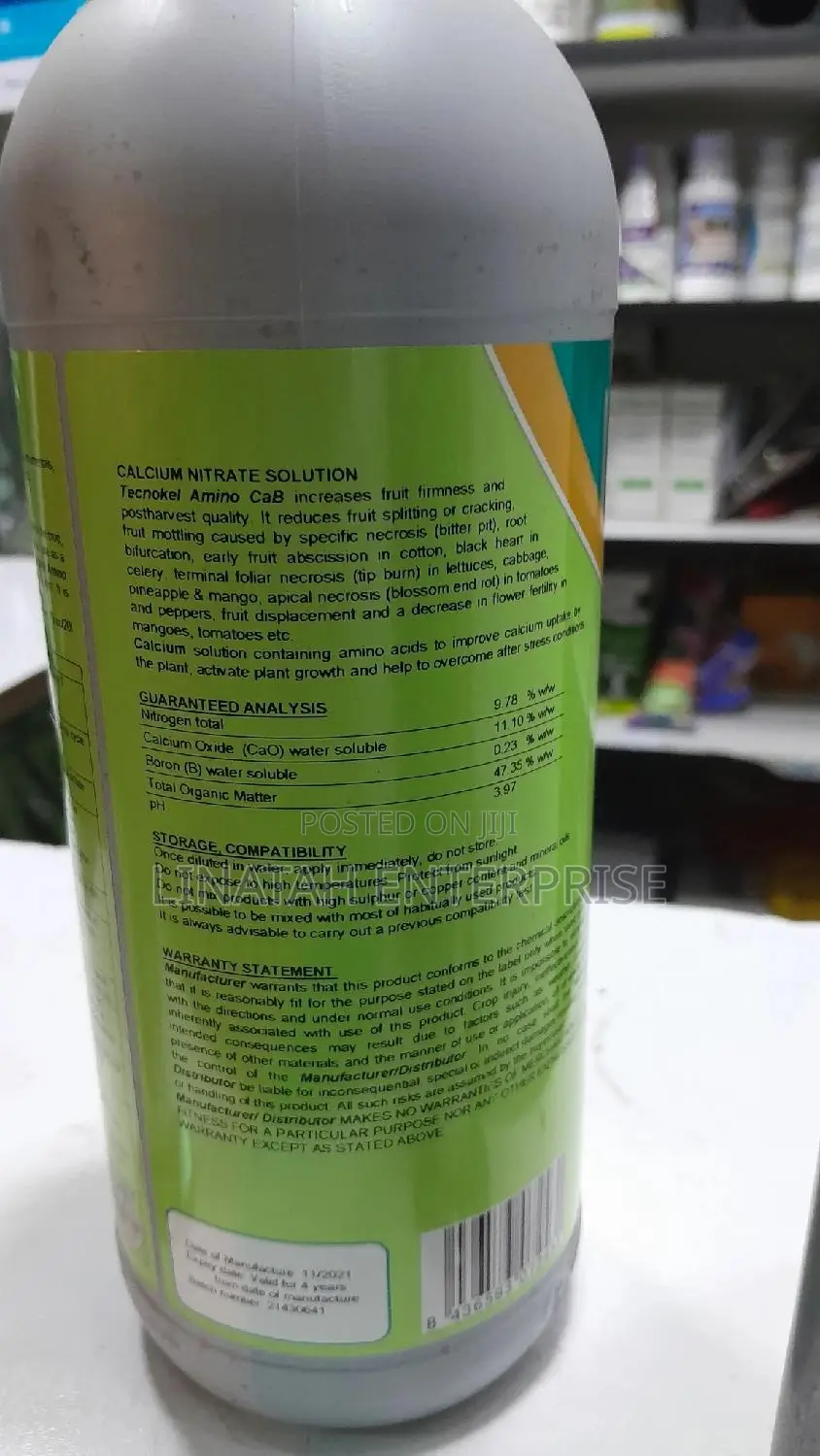 Tecnokel Amino Cab 1litre Organic Fertilzer With Calcium