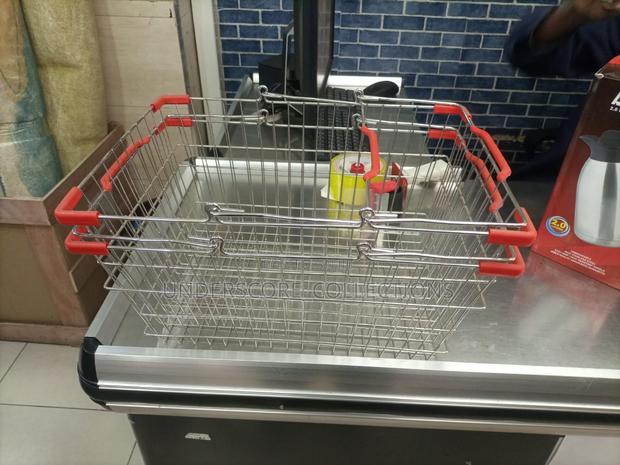 Metallic Supermarket Shopping Busket