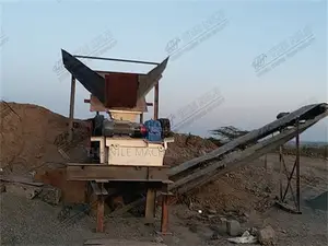 Ore Coal Mine 2-Roller Crusher With Crushing Site Services