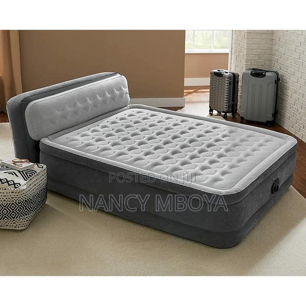 Big Size Inflatable Mattress With Headboard - main view