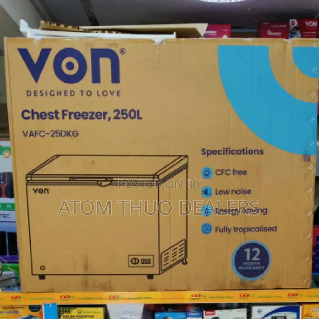 Von 250 Litres Chest Freezer