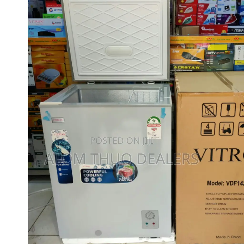 Vitron 142 Litres Silver Chest Freezer