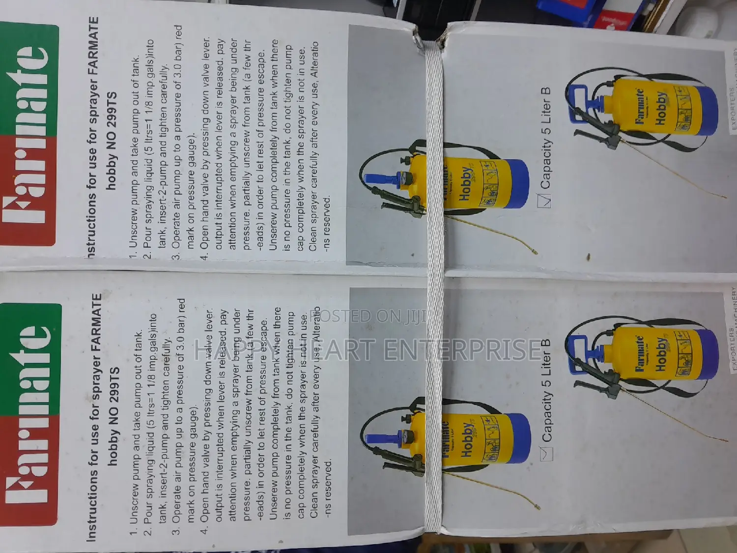 Farmate Hobby Knapsack Manual 5litres