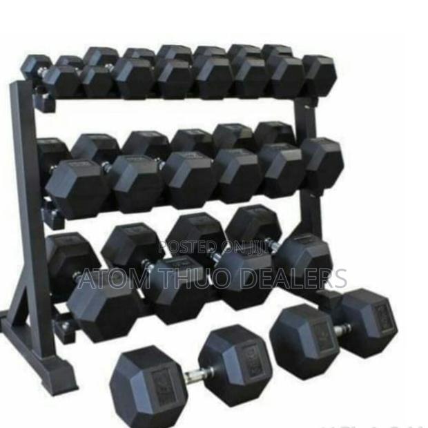 5kg Hexagon Dumbbells(Sold Per Single Hand) - main view