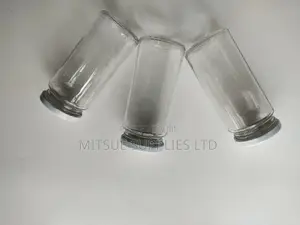 Set of 10 Spice Jar 250ml With White Lids - 55mm by 130mm