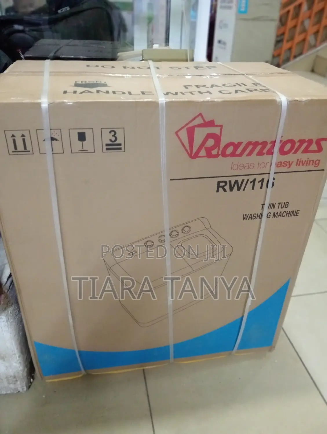 Ramtons Rw/116 Top Loader Semi Automatic Wash and Spin 10kg