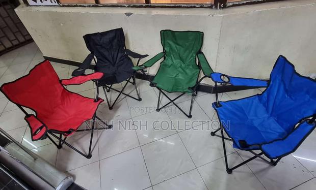 Camping Chair With a Mesh Cup Holder - main view