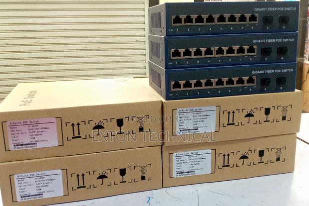 8 Gigabit Fibre Port Poe Switch 120w Power