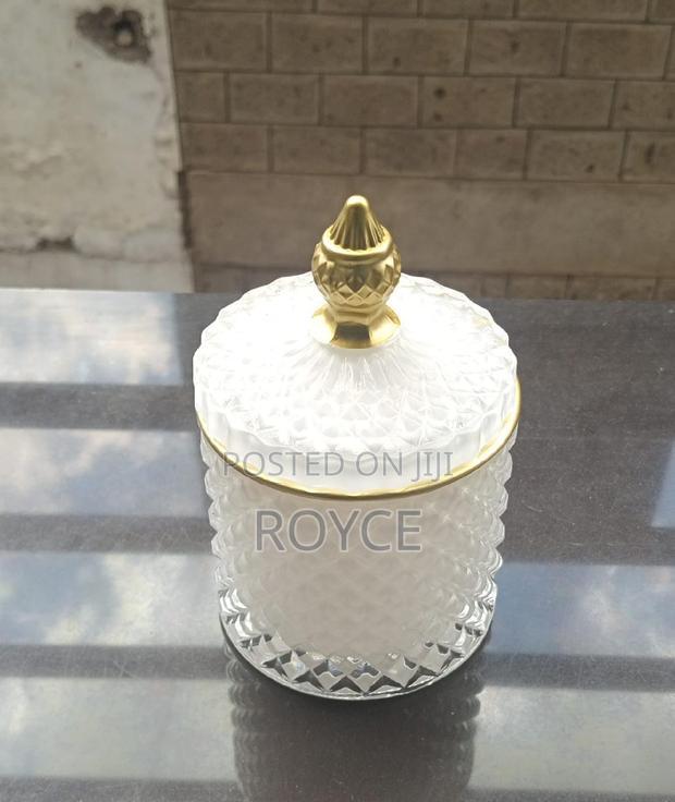 Crystal Glass Candy / Sugar Jar - main view