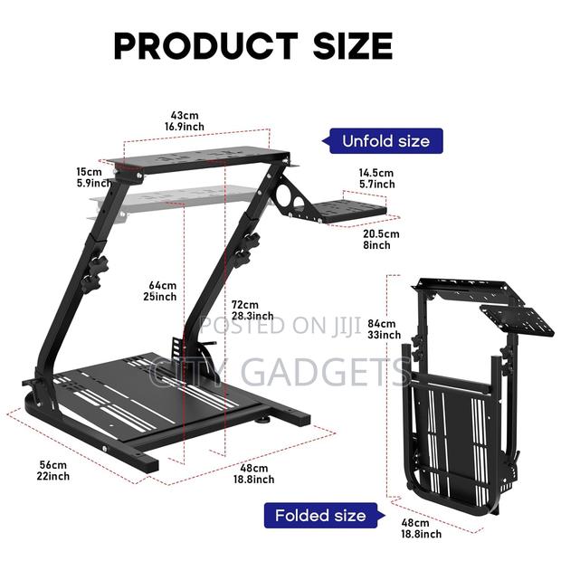 Racing Wheel Stand Simulator Steering Stand Wheel Stand - thumbnail 3
