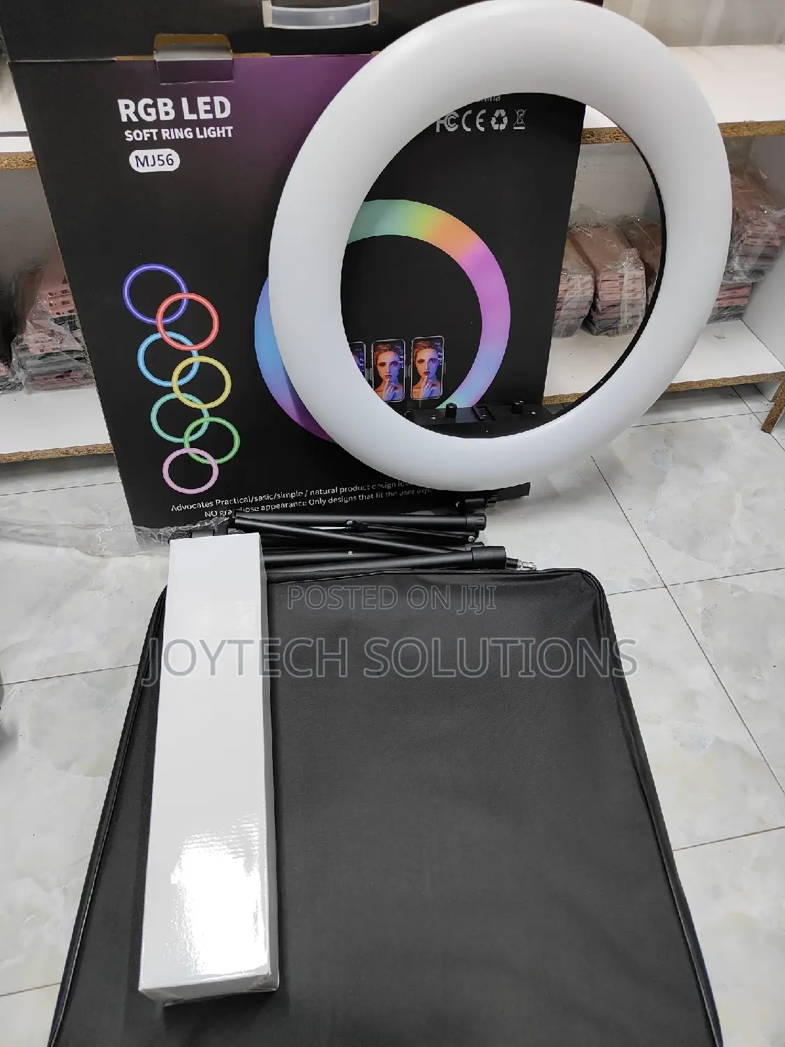 22- Inch Ring Light . Multiple Colours With Strong Tripod.