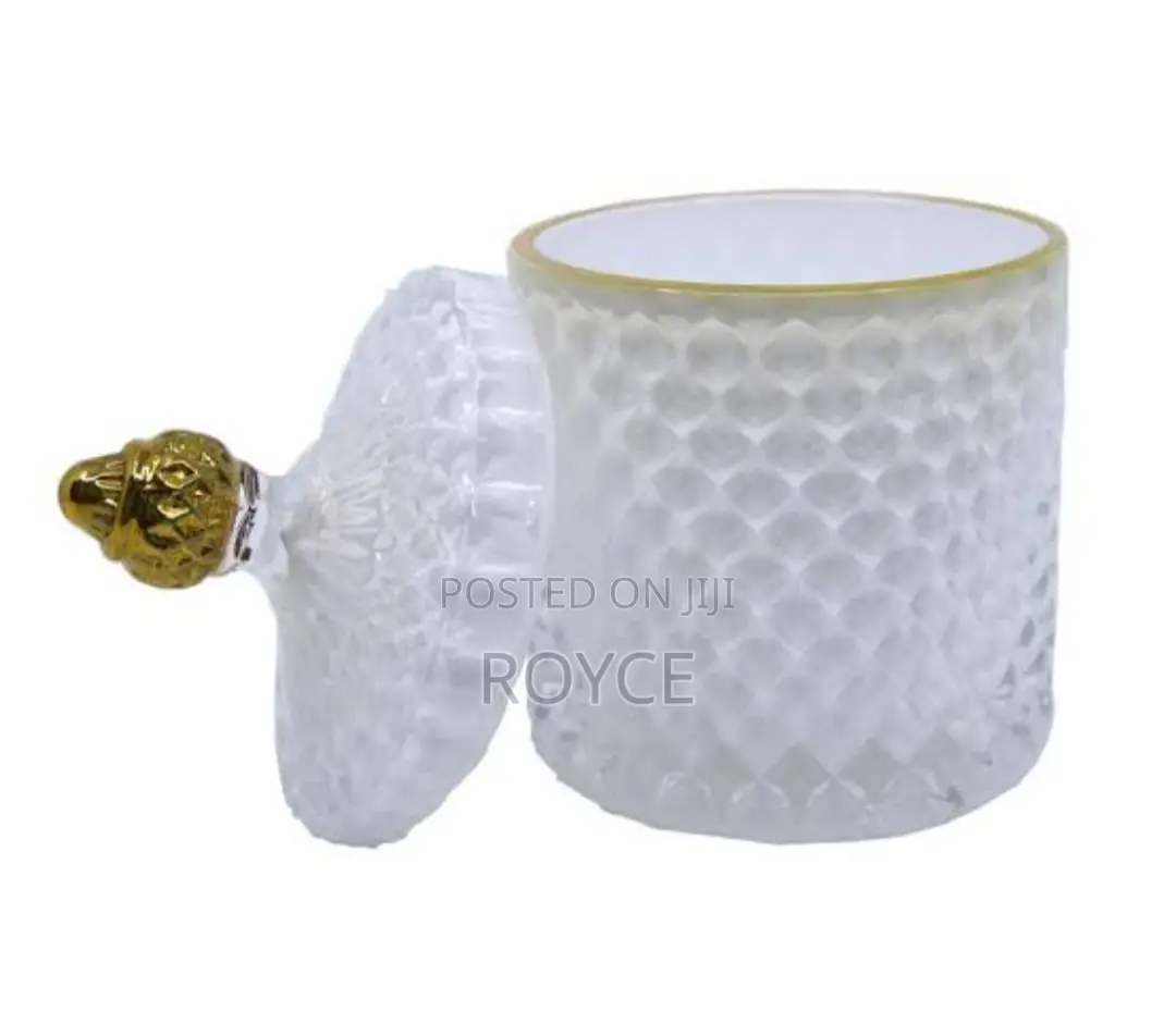 Crystal Glass Candy / Sugar Jar