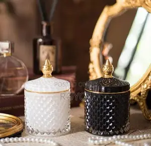 Crystal Glass Candy / Sugar Jar