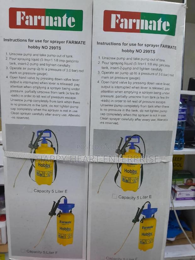 Farmate Hobby Knapsack Manual 5litres - thumbnail 5