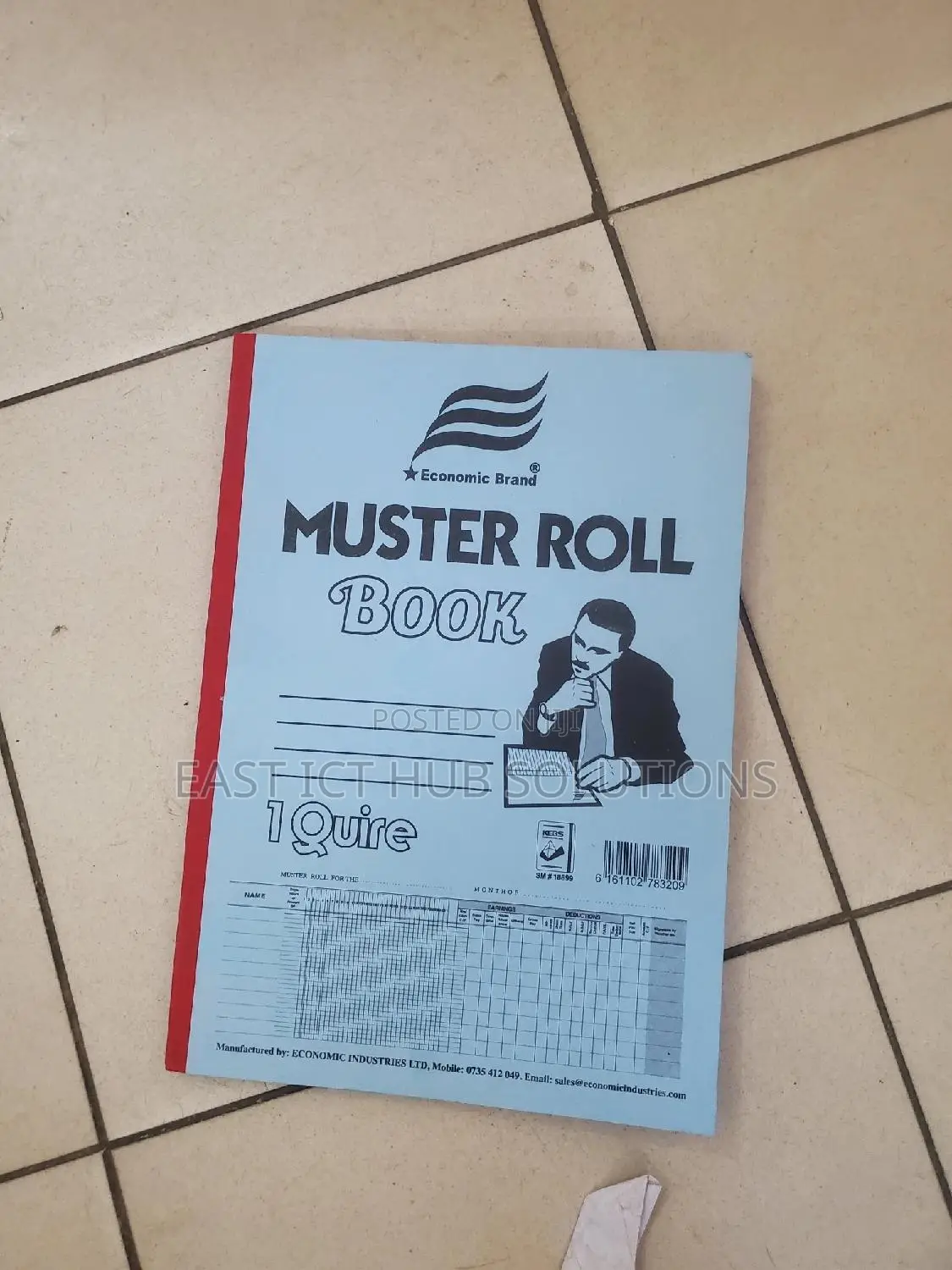 Muster Roll Book A4 Size 1quire