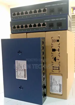 8 Port Gigabit Poe Switch With 2 Uplink Fibre Port 1000mbps