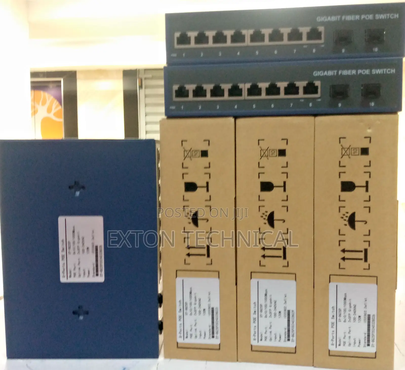 1000mbps 100-240vac 8 Port Gigabit With 2 Fibre Ports
