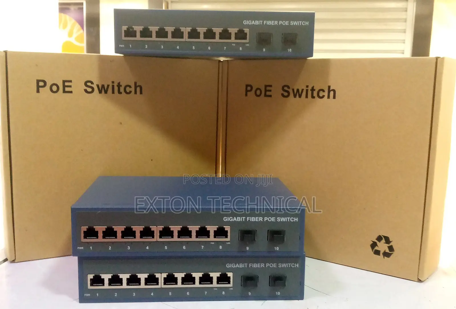 120W Power 8 Port Giga Poe Switch With 2 SFP Fibre Port
