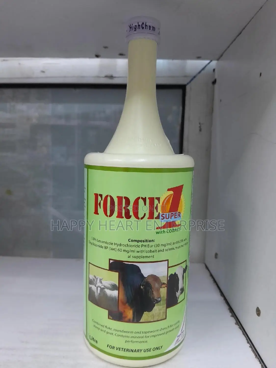 Force 1 Super Dewormer for Sheep Goat, Cows Donkey 1L