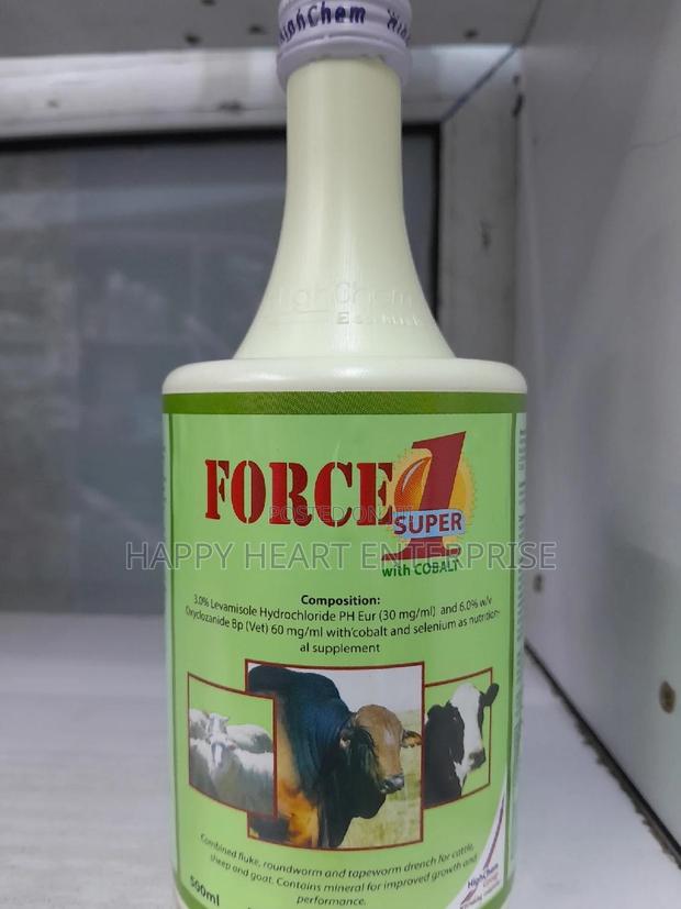 Force 1 Super Dewormer for Sheep ,Goat ,Cow,Donkey 500ml - thumbnail 2