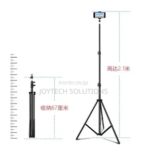 2.1 Meter High Phone Tripod Stand With Landscape Portrait Fx