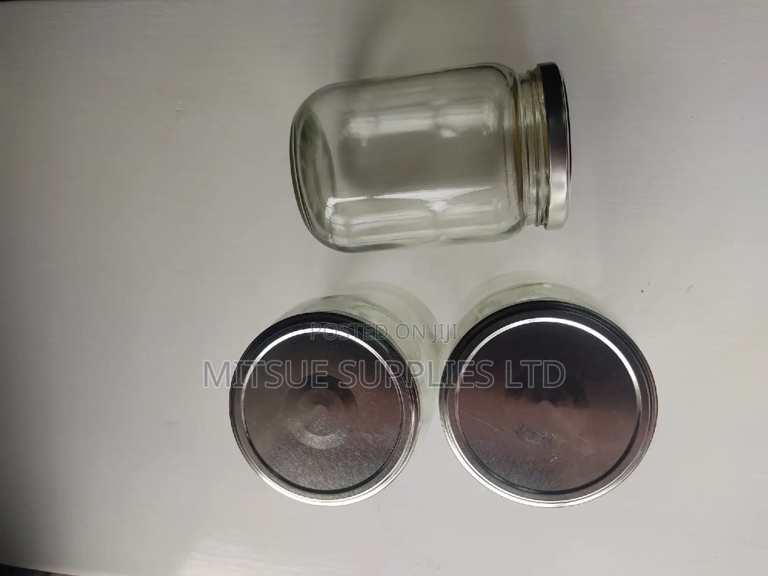 Set of 10 Mason/Glass Jars 720ml With Silver Lids- 82x132mm