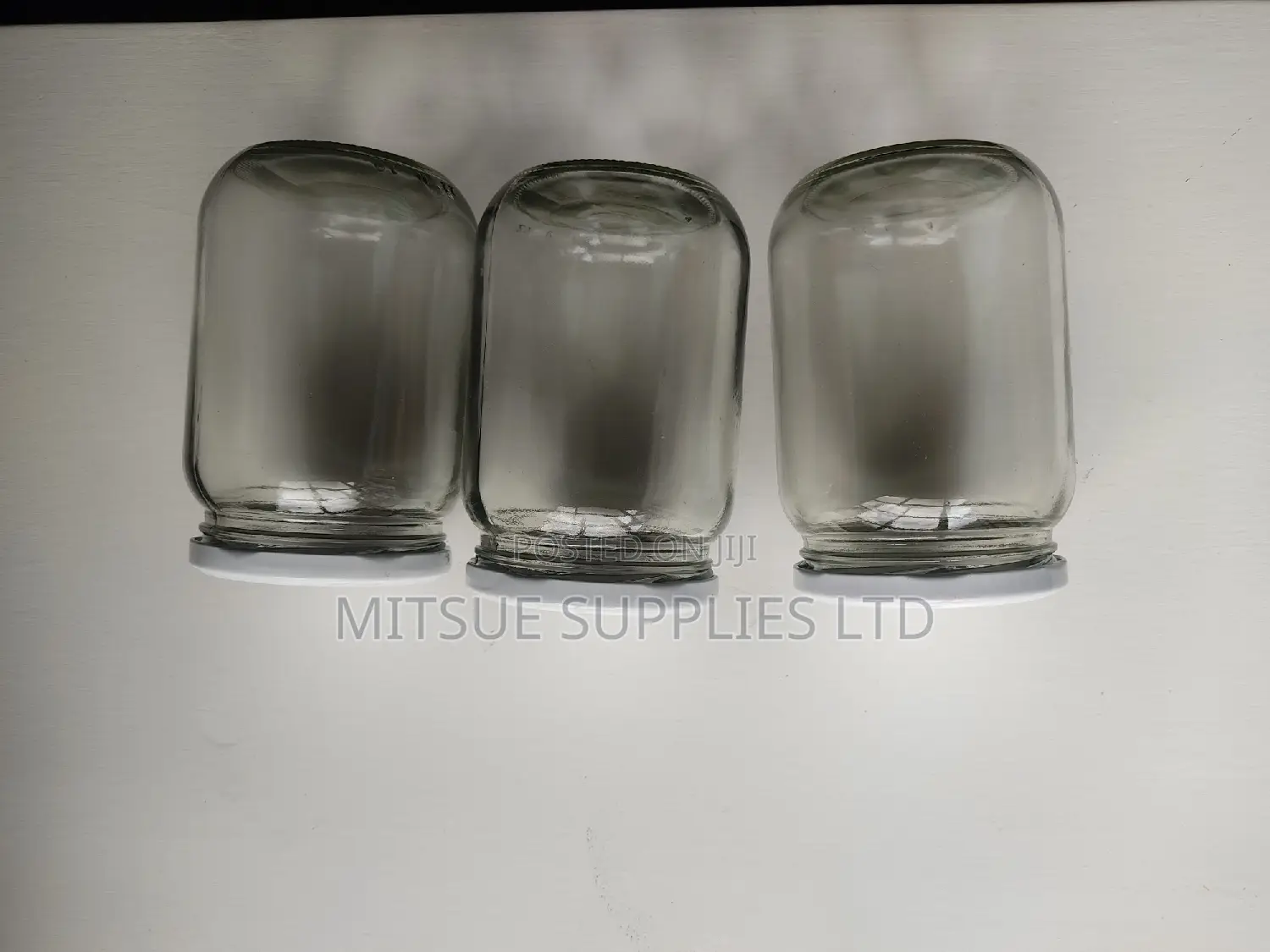 Set of 10 Mason/Glass Jars 720ml With White Lids- 82x132mm