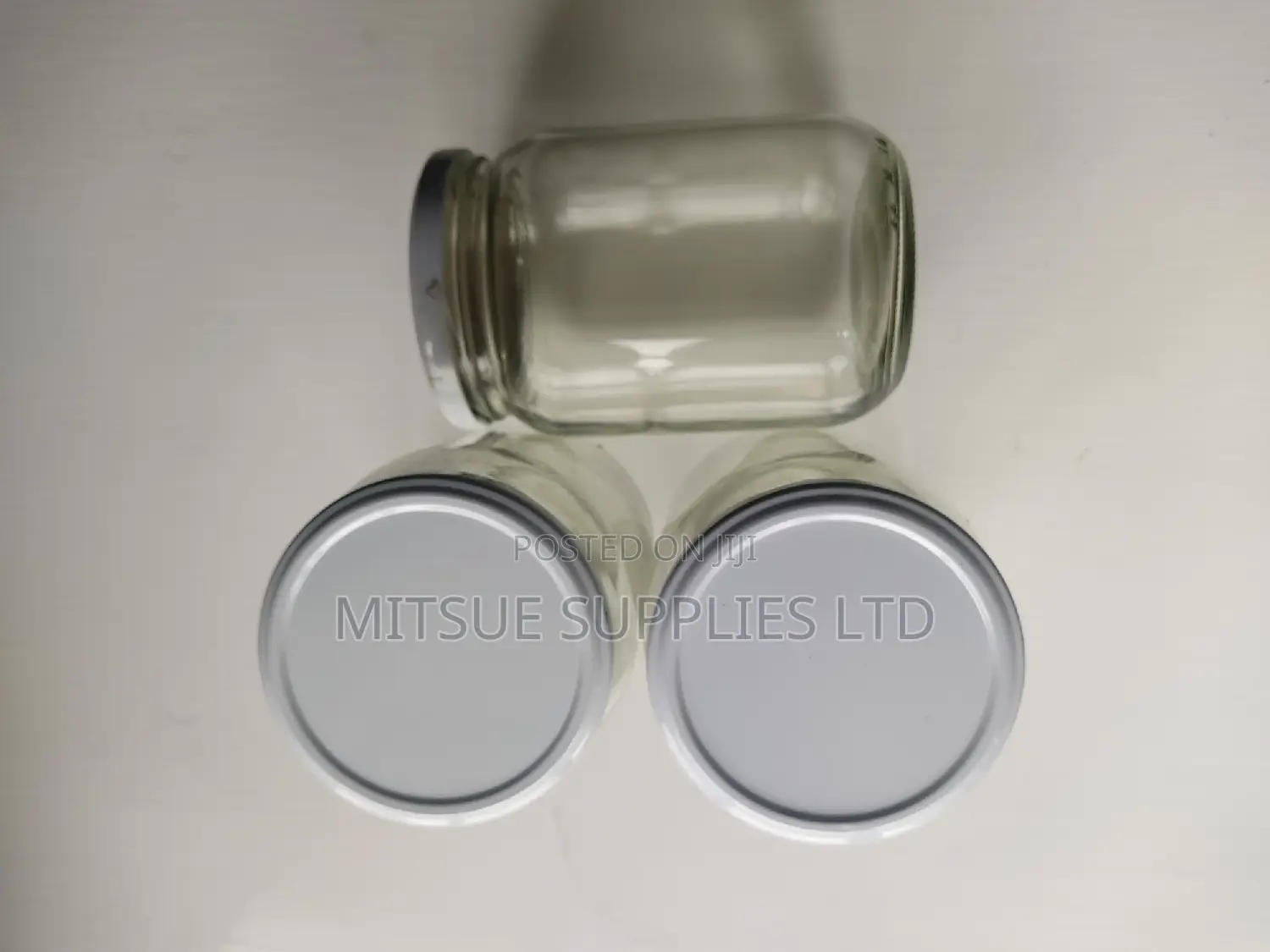 Set of 10 Mason/Glass Jars 720ml With White Lids- 82x132mm