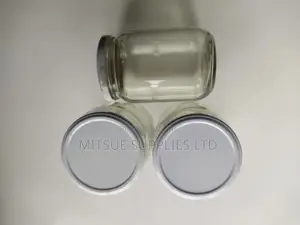 Set of 10 Mason/Glass Jars 720ml With White Lids- 82x132mm