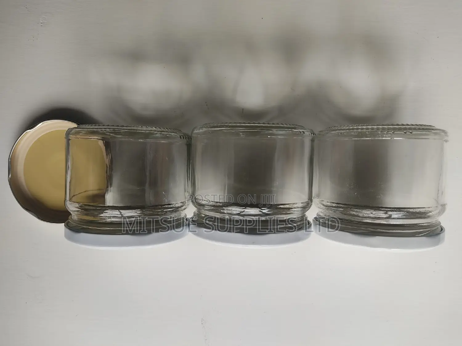 Set of 15 Mason/Spice Jars 330ml With White Lids- 82x75mm